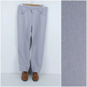 Mens Trousers 37 Waist 30 Leg FARAH Dress Suit Office Grey Pants Slacks - Picture 1 of 15