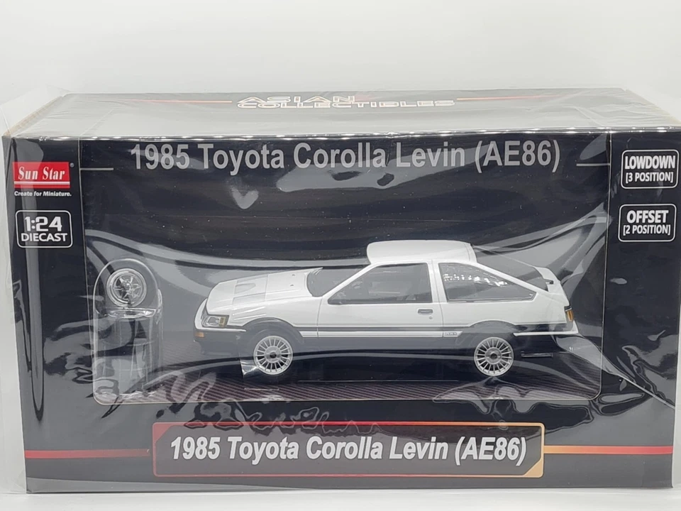 1985 Toyota Corolla Levin AE86 - Sun Star 1:24 - Immagine 1 di 1