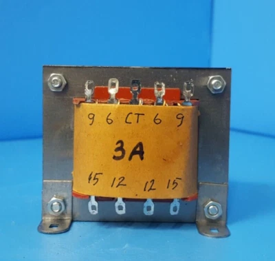 CENTER TAP POWER TRANSFORMER, 120/240VAC TO 6V,9V,12V,15V, 3A - Image 1 of 4