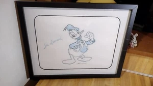 Original Framed Donald Duck Drawing.Daniel St. Pierre,Disney,17x15! - Picture 1 of 8