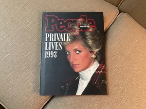 PEOPLE WEEKLY - PRIVATE LIVES 1993 Diana, Hillary, HC W/DUST COVER EUC - Foto 1 di 7