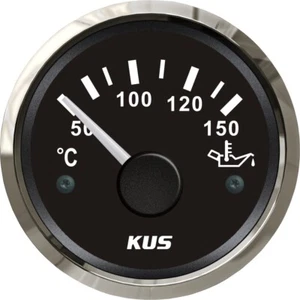 52mm KUS Oil Temperature Gauge Boat Truck Marine Oil Temp Gauge 50-150 °C - Picture 1 of 6