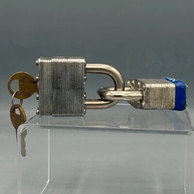 VTG, Master Lock, 2 each, No 1, Heavy Commercial,  Keyed Alike,  with 2 Keys - Image 1 of 2
