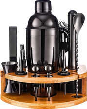 Set Cocktail Shaker Con Supporto, Kit Barman Professionale Da 750 Ml Da 12 Pezzi