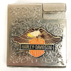 Vintage Harley Davidson Lighter Eagle Badge Silver Coloured - Picture 1 of 5