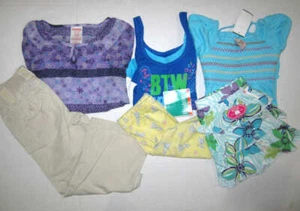Sonoma Girls size 6/6X Mixed clothing lot of 7 Brand New Tops and bottom NWT - Picture 1 of 10