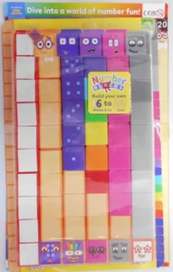 Number Blocks magazine #41 2025 Counting Puzzles Stickers + build your own 16-20 - Picture 1 of 1