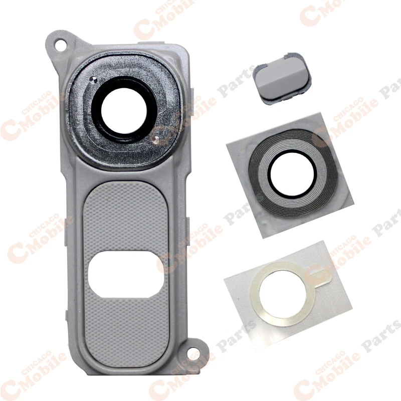LG G4 H810 Rear Back Camera Lens Glass Cover Frame Holder H811 H815 White - Image 1 of 1
