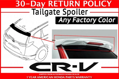 🔥Genuine OEM 2020 Honda CR-V - SELECT YOUR COLOR (Painted) TAILGATE SPOILER 🔥 Foto 1 de 4