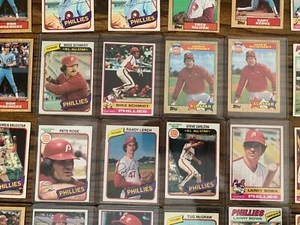Vintage Philadelphia Phillies Lot 1974 1977 1979 Topps Pete Rose Mike Schmidt - Picture 1 of 8