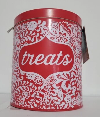 The Pioneer Woman - Red Pet Treat Jar - Stylish Storage for Your Furry Friend's - Image 1 of 4