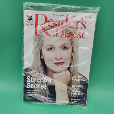 NEW Sealed Reader's Digest November 1999 Meryl Streep's Secret BRAND NEW Book - Image 1 of 4
