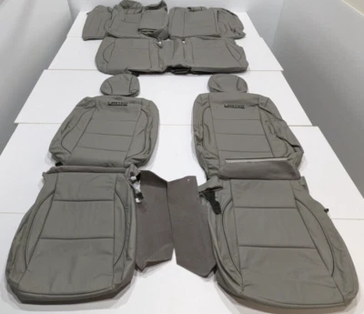 Fundas de asiento de cuero gris A60 para Kia Optima LX Premium Hybrid Sedán 2016-2018 Foto 1 de 4