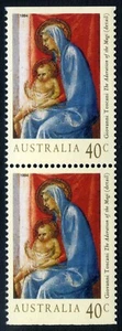AUSTRALIA, 1994, Christmas (ex Booklet joined pair), 2 x 40c MNH - Picture 1 of 1