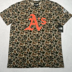 New Era MLB Oakland A’s Camo cotton Baseball T-shirt NWT Men Large - Picture 1 of 6