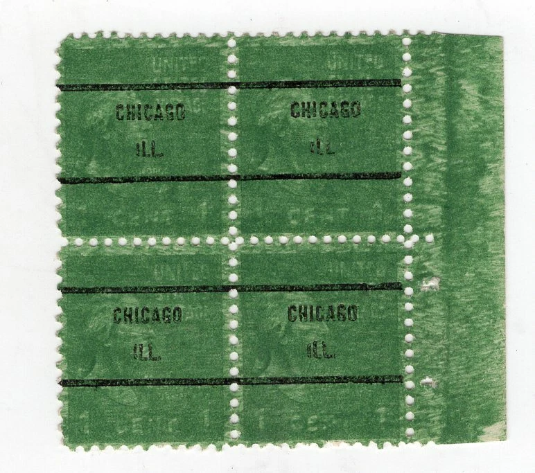 USA, SC # 804, CLOGGED COLOR? BLOCK OF 4, MNH - Image 1 of 1