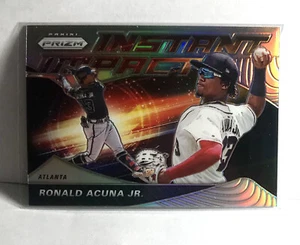 Ronald Acuna Jr 2020 Prizm Instant Impact Silver Holo Prizm Atlanta Braves - Picture 1 of 2