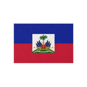 Flag Of Haiti Outdoor Non-Slip Door Mat | Port-Au-Prince | Carrefour | 24"x36" - Picture 1 of 5