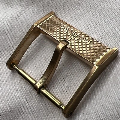 Auténtico broche Longines tono bronce espiga 20 mm Foto 1 de 4