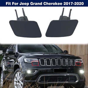 Headlight Washer Jet Spray Nozzle Cap Covers for Jeep Grand Cherokee 2017-2020 - Picture 1 of 9