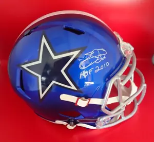 Emmitt Smith Signed F/S Flash Cowboys Rep Helmet W/HOF 2010 Beckett W848093 - Picture 1 of 3
