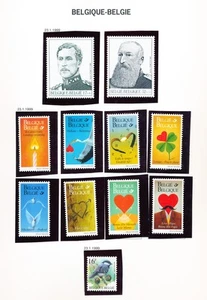 XE41967 Belgium 1999 portraits greeting stamps fine lot MNH fv 449,04 BEF - Picture 1 of 1