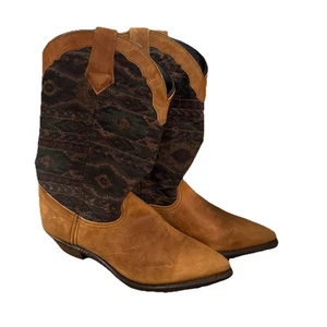 Vintage Dingo Damen Western Cowboystiefel Azteken Stoffschaft Größe 9 - Bild 1 von 11