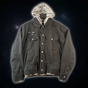 Fox Deluxe Limited Edition Collection Gray/Black Outdoors Denim Jacket Men's S - Picture 1 of 12