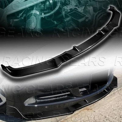 PARAGOLPES DELANTERO FIBRA CARBONO ALERÓN DIVISOR LABIO AJUSTE 06-08 BMW SERIE 3 E90 E91 Foto 1 de 4