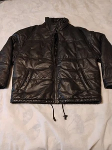 WILSONS LEDERJACKE BOMBER Moto BIKER Puffer SCHWARZ - Gr. L TOP - Bild 1 von 24