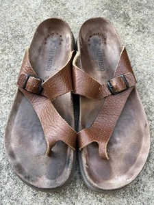 Mephisto Air Relax Helen Desert Tan Leder & Kork Zehenstegsandalen 12 / 42 - Bild 1 von 8