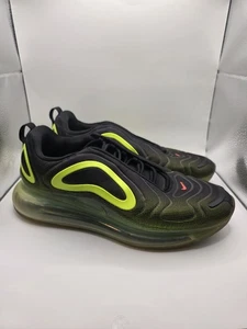 Nike Air Max 720 Shoes Mens Size 12 Black Volt Green AO2924-007 Sneakers Comfort - Picture 1 of 8