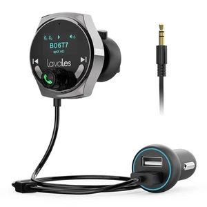 Car Bluetooth Aux Receiver, [ Enhanced Mic & LED Display &Noise Cancellation]... - Picture 1 of 8
