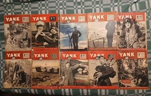 Lot--10 Issues VINTAGE Yank The Army Weekly 3d from1943 to 1944 BRITISH EDITION - Picture 1 of 22