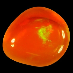 1.71 ct Impressive Fancy Cabochon (9 x 8 mm) Flashing Multi Orange Fire Opal - Picture 1 of 1