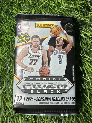 2024/25 Panini Prizm Black Basketball Hobby Pack - SEALED - ONE PACK
