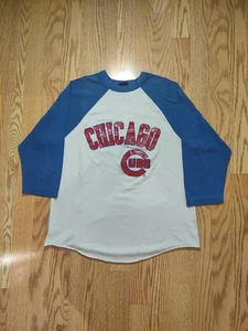  Chicago Cubs Baseball T-Shirt MLB sz Small Single Stitch Vintage 80s - Picture 1 of 5