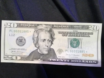 $20 Twenty Dollar Bill "Star Note" 2017A Series - Very Rare - Low Serial Number - Image 1 of 3