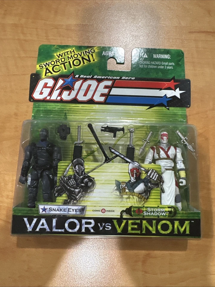NUEVO HASBRO 2003 GI JOE VALOR VS VENOM PAQUETE DE 2 OJOS DE SERPIENTE Y SOMBRA DE TORMENTA Foto 1 de 1