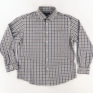 Mizzen + Main Leeward Classic No Tuck Gingham Button Up Shirt Men's L - Picture 1 of 7