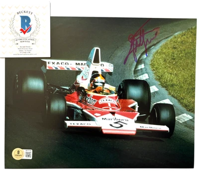 FOTO 8X10 FIRMADA POR EMERSON FITTIPALDI INDIANAPOLIS INDY 500 F1 FORMULA ONE BAS 1 Foto 1 de 3