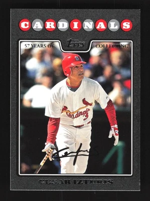 Cesar Izturis St. Louis Cardinals 2008 Topps Update Black #UH55 SN /57 - Image 1 of 2