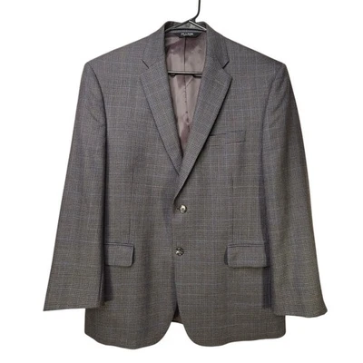 Chaqueta Blazer Abrigo Deportivo Jos A Bank Para Hombre Gris Negro Pata de Gallo 42 Reg Foto 1 de 4