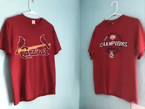 Menge 2 Herren Medium St. Louis Cardinals Shirts Vintage Logo 2009 World Series - Bild 1 von 7