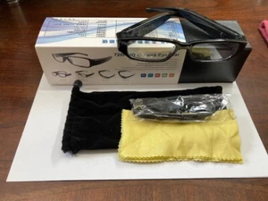 UNISEX BLACK FRAME/ FAKE READERS 4GB USB 720P HD CAMERA EYEWEAR #SB-SG9100 (SS2) - Picture 1 of 12