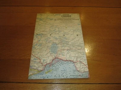 CENTRAL CANADA Map - Date 07/1963 - National Geographic Map - Scale 1:2,851,200 - Image 1 of 3