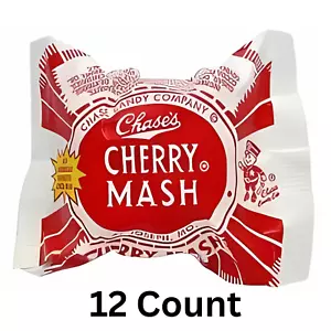 Caramelo Chase Cherry Mash 2,05 oz. Barra de nostalgia dulce de 4, 6 o 12 unidades - Imagen 1 de 7