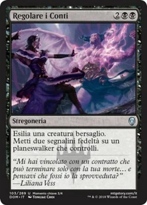 MTG Magic DOM Dominaria - 1x ITA EX 103 U Regolare i Conti - Picture 1 of 1