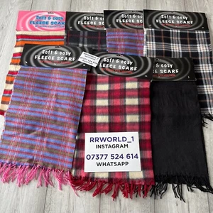 ROYAL COLLECTION SOFT AND COSY FLEECE SCARF VARIOUS COLOURS - Picture 1 of 7