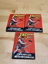 3-1984 Topps Indiana Jones Temple of Doom Wax Packs w/Gum Harrison Ford ¿